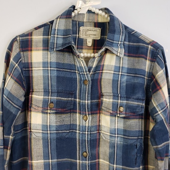 Current/Elliott The Perfect Shirt Intentionally Distressed SZ XS/0 - Picture 2 of 10